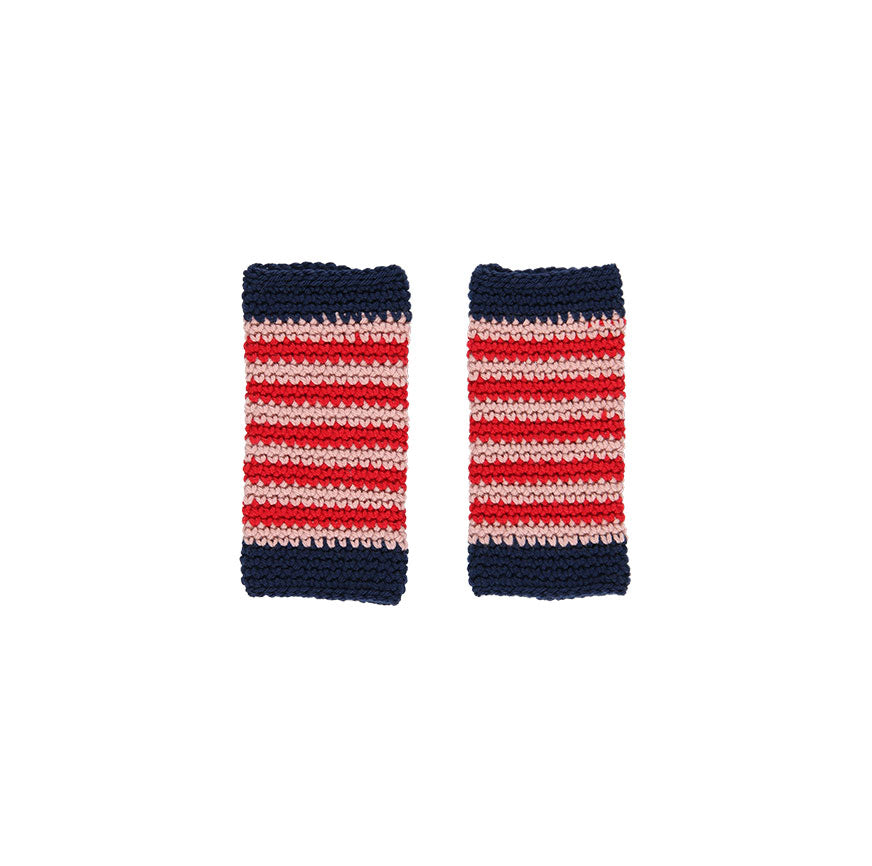 KIT CROCHET LUMA SAC ROUGE RAYURES MULTICOLORES