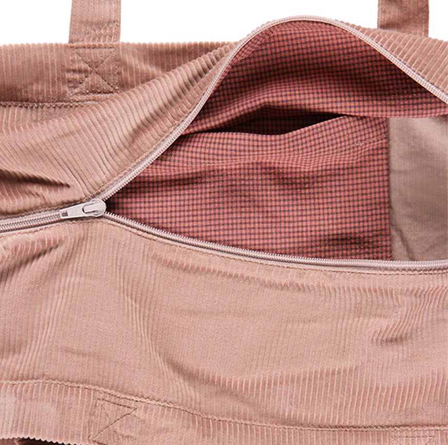 SAGA CORDUROY BAG SEWING KIT DUSTY PINK