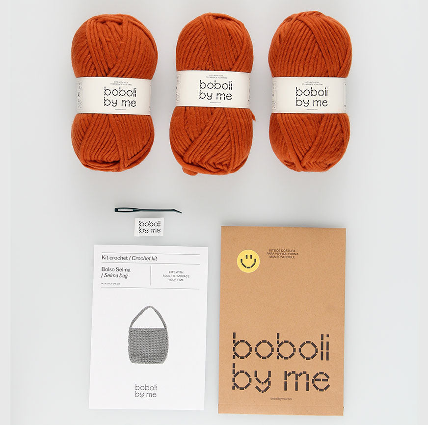 KIT DE CROCHET SAC SELMA ROUILLE