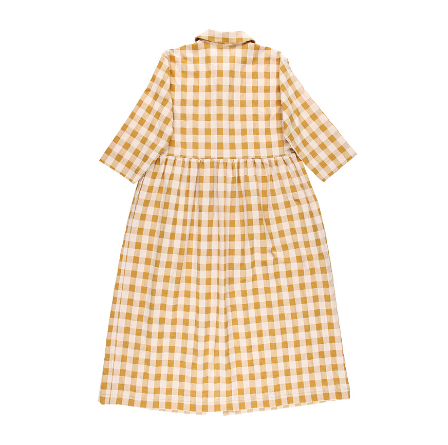 TELMA DRESS SEWING KIT CARAMEL CHECKS