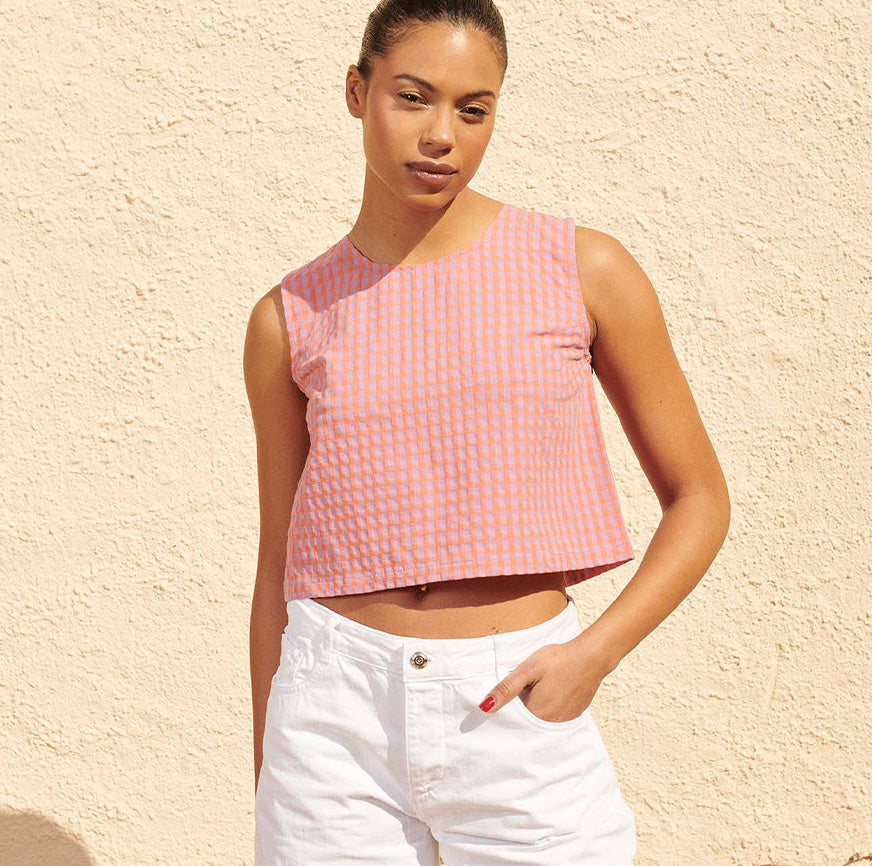 KIT COSTURA BLUSA TERESA ROSA Y MALVA
