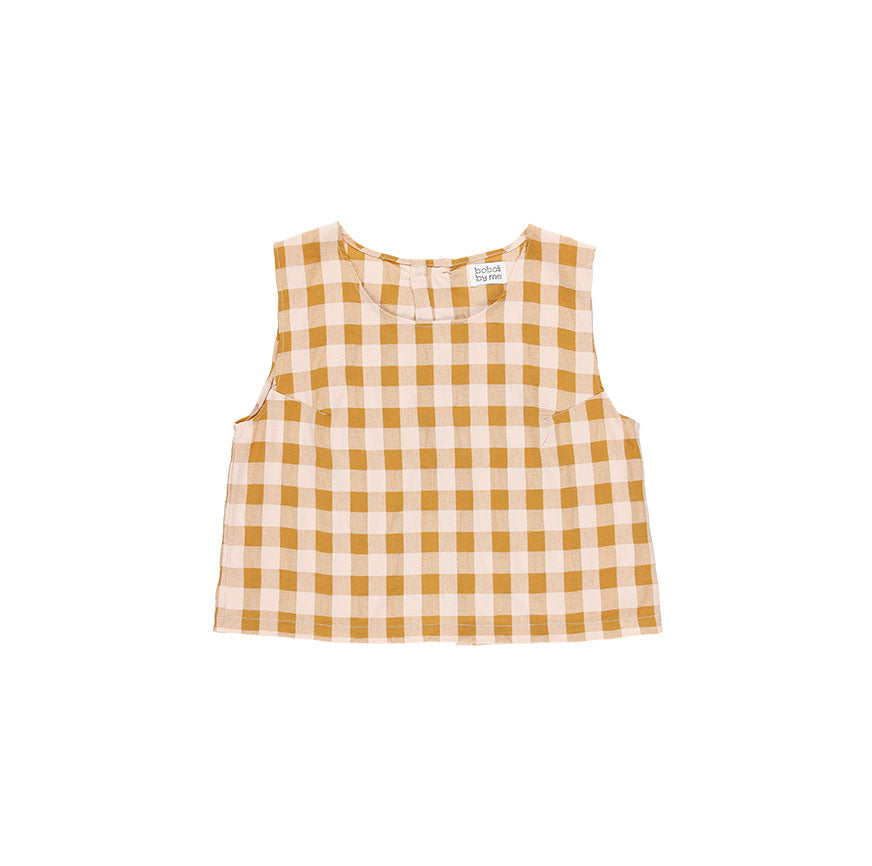 KIT COSTURA BLUSA TERESA CUADROS CARAMELO