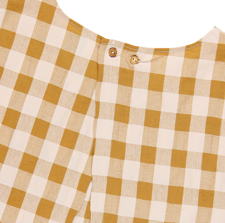 KIT COSTURA BLUSA TERESA CUADROS CARAMELO