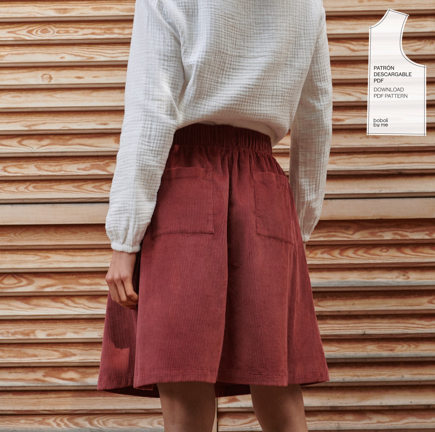 PATRÓN DE COSTURA PDF FALDA EVA