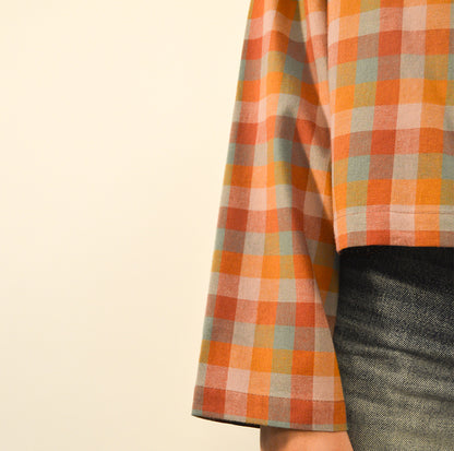 SEWING KIT GALA BLOUSE MULTICOLOR CHECKERED