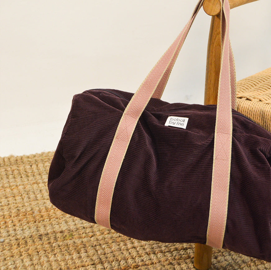 sewing kit travel bag jones eggplant corduroy