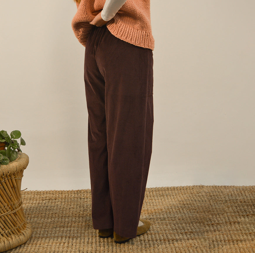 KIT COSTURA PANTALÓN CLARA PANA BERENJENA