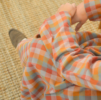 KIT DE COUTURE ROBE TESSA À CARREAUX MULTICOLORES