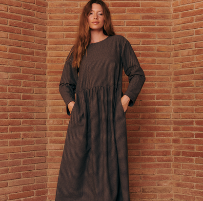 KIT DE COUTURE ROBE TESSA NOIRE À RAYURES