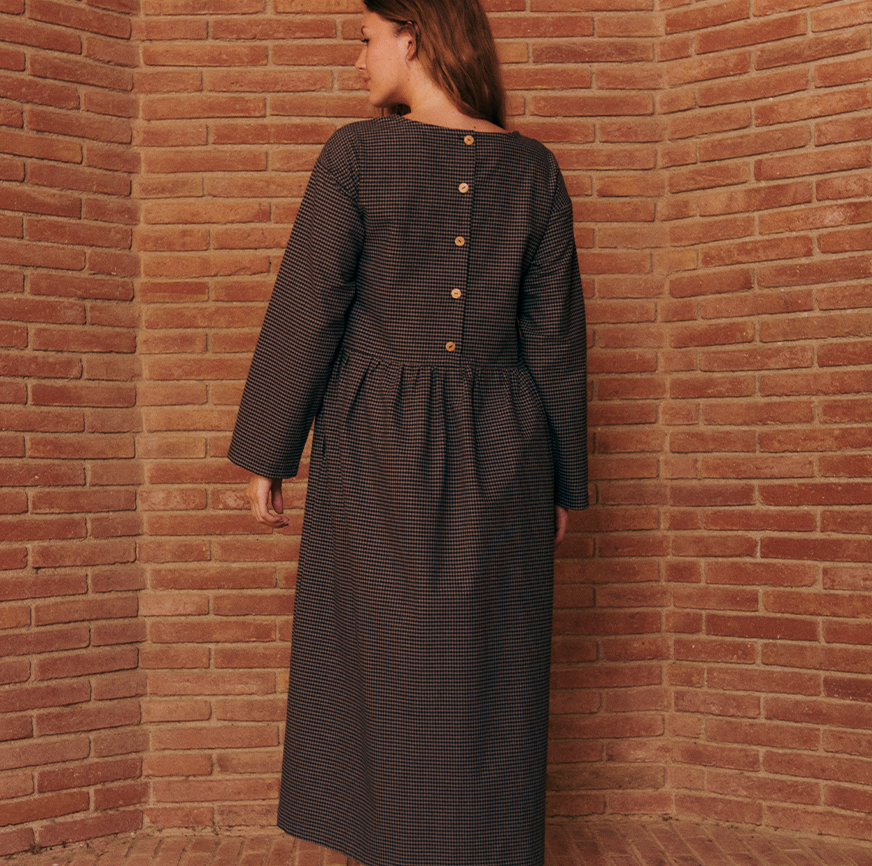 KIT DE COUTURE ROBE TESSA NOIRE À RAYURES