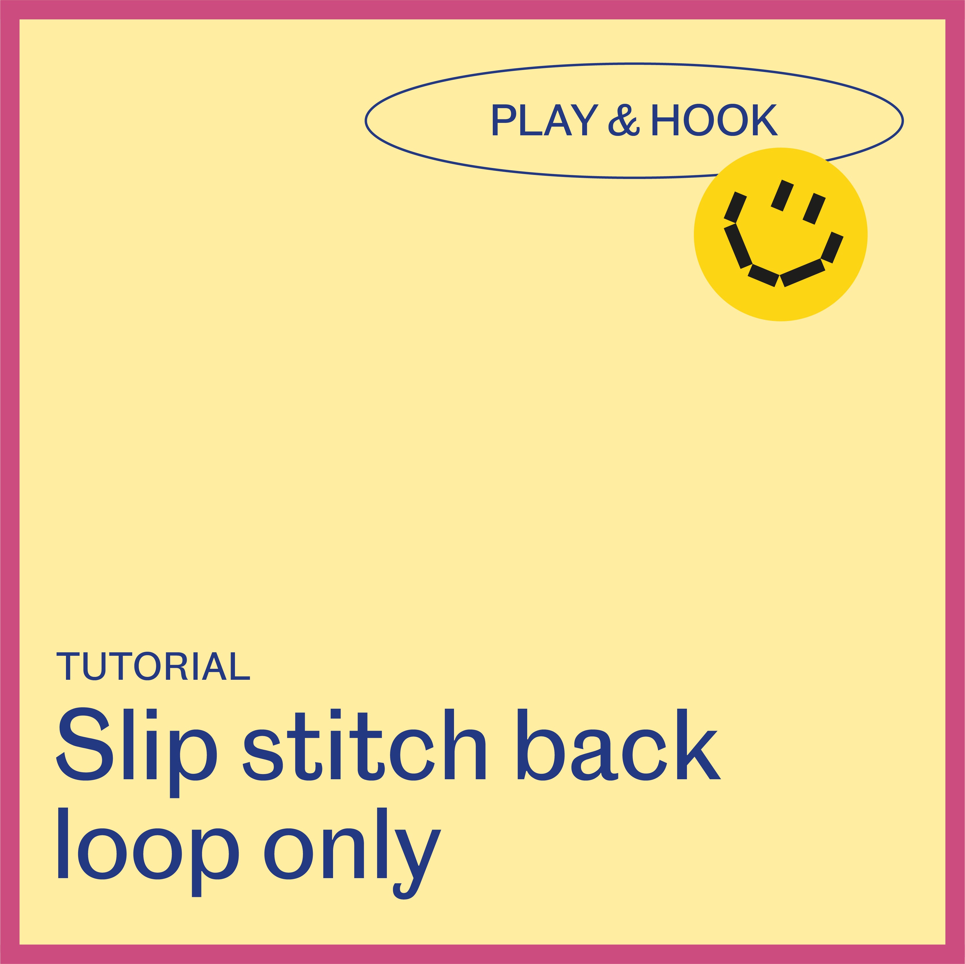 Load video: Slip stitch back loop only: Add texture and character to your finishes!