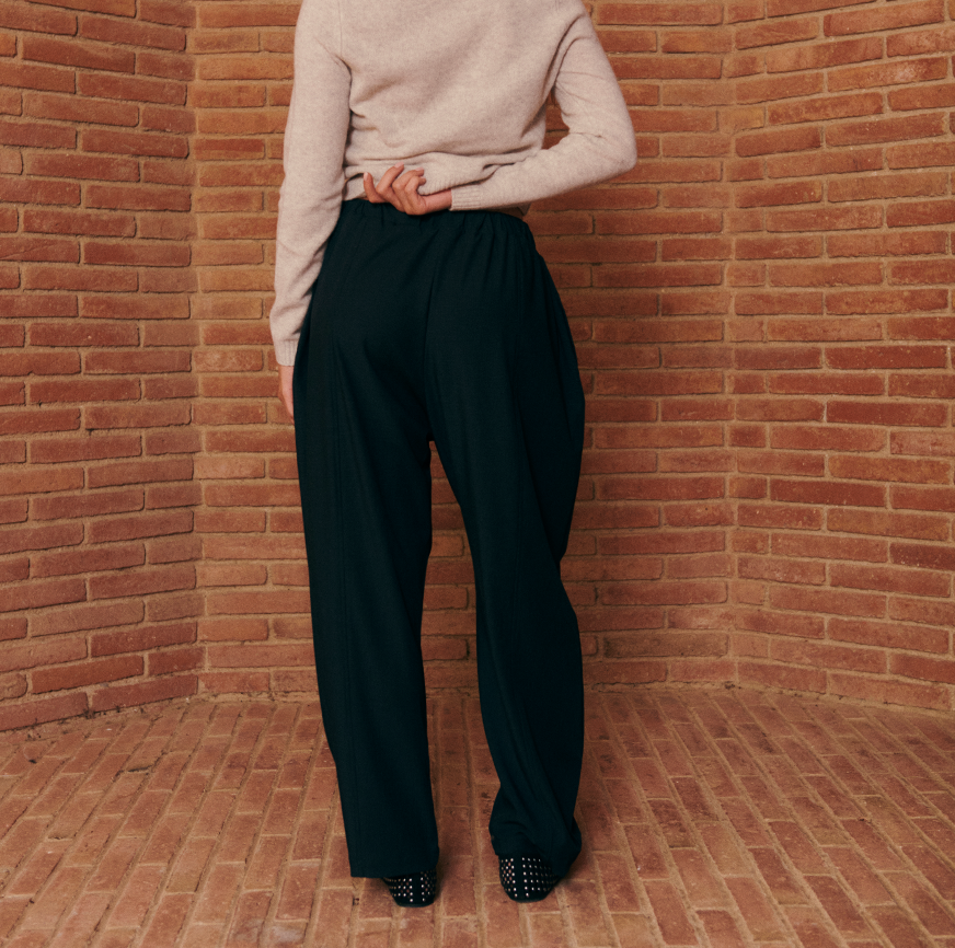 KIT DA CUCITO LENA PANTALONI NERI A QUADRI