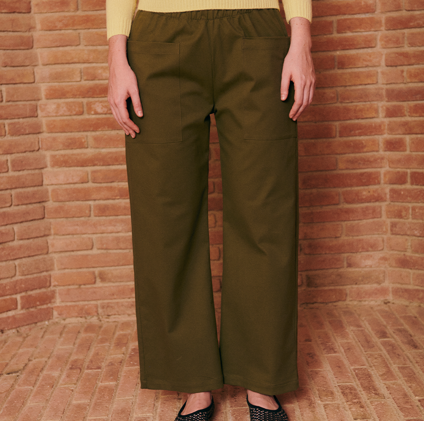 KIT CUCITO PANTALONI CLARA BEIGE