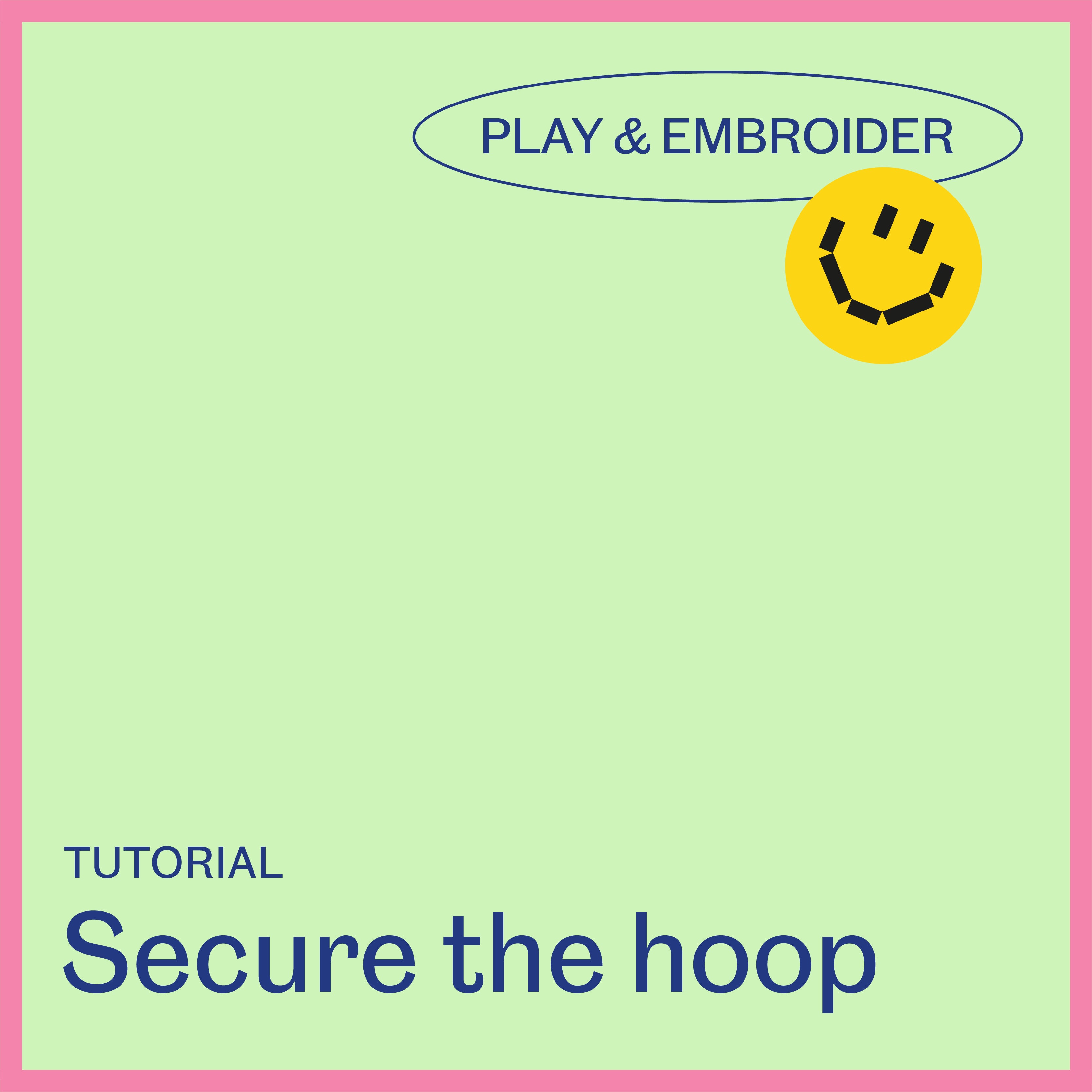 Charger la vidéo: Hands adjusting a wooden embroidery hoop with fabric inside, tightening the surface for comfortable stitching.