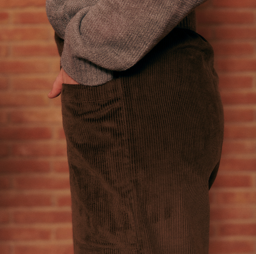 KIT COUTURE PANTALON CLARA EN VELOURS CÔTELÉ MOUTARDE