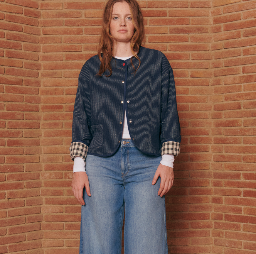 KIT CUCITO GIACCA JUNO NAVY