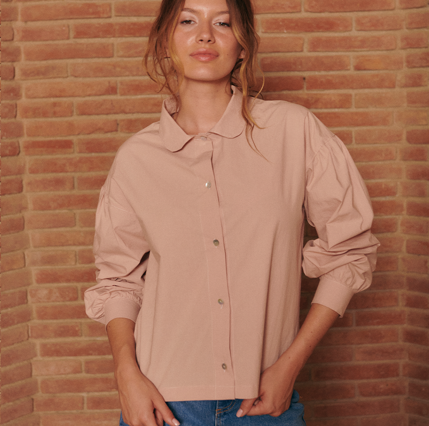 KIT DE COUTURE BLOUSE BLOUSE TOVE ROSE PÂLE
