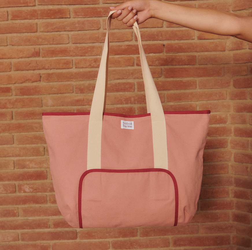borsa per kit da cucito ares rosa