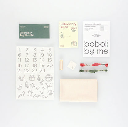 KIT DE COUTURE ET BRODERIE CALENDRIER DE L&