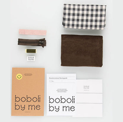 KIT DA CUCITO ANNIE BORSA IN VELLUTO A COSTE BRONZO