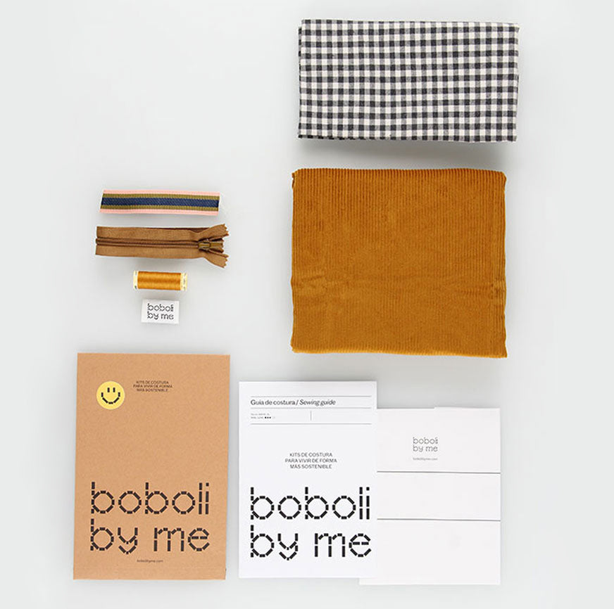 SEWING KIT ANNIE BAG MUSTARD CORDUROY