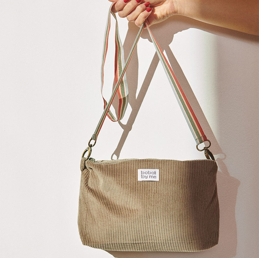 kit costura bolso annie taupe