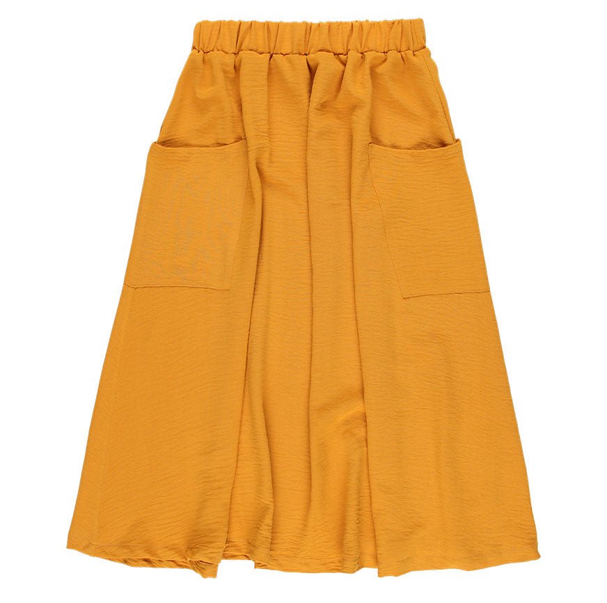 KIT COSTURA FALDA MIDI AURORA AMARILLO MOSTAZA