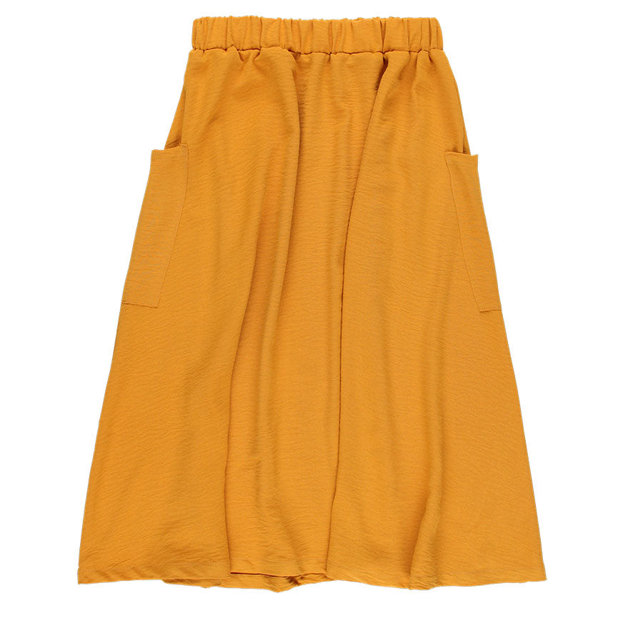 kit costura falda midi aurora amarillo mostaza