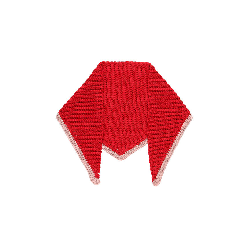 KIT POUR ÉCHARPE AU CROCHET AVA ROUGE