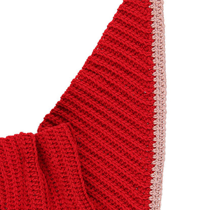 KIT POUR ÉCHARPE AU CROCHET AVA ROUGE