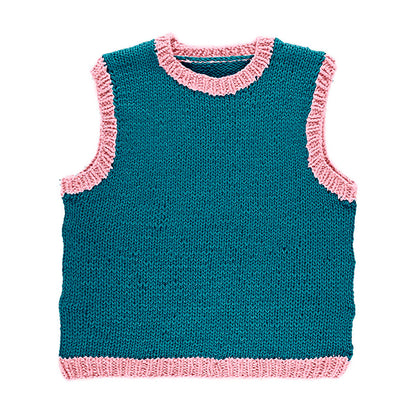 KIT MAGLIA PER GILET BICOLORE AYO, BLU PETROLIO E ROSA