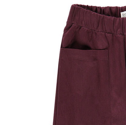 KIT COUTURE PANTALON CLARA EN VELOURS CÔTELÉ AUBERGINE