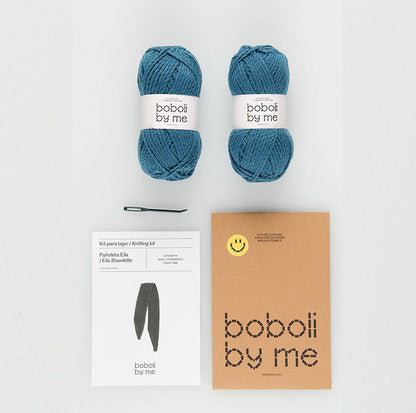 KIT POUR TRICOTER LE FOULARD EILA BLEU LAGON