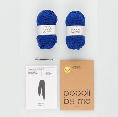 KIT POUR TRICOTER LE FOULARD EILA BLEU KLEIN
