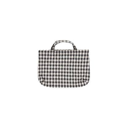 KIT DE COUTURE SAC MATELASSÉ EIRA MOTIF À CARREAUX ANTHRACITE