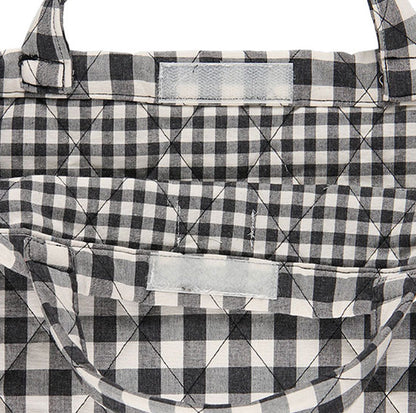 KIT DE COUTURE SAC MATELASSÉ EIRA MOTIF À CARREAUX ANTHRACITE