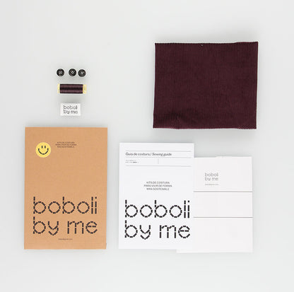 KIT DE COUTURE ROBE ELLA AUBERGINE