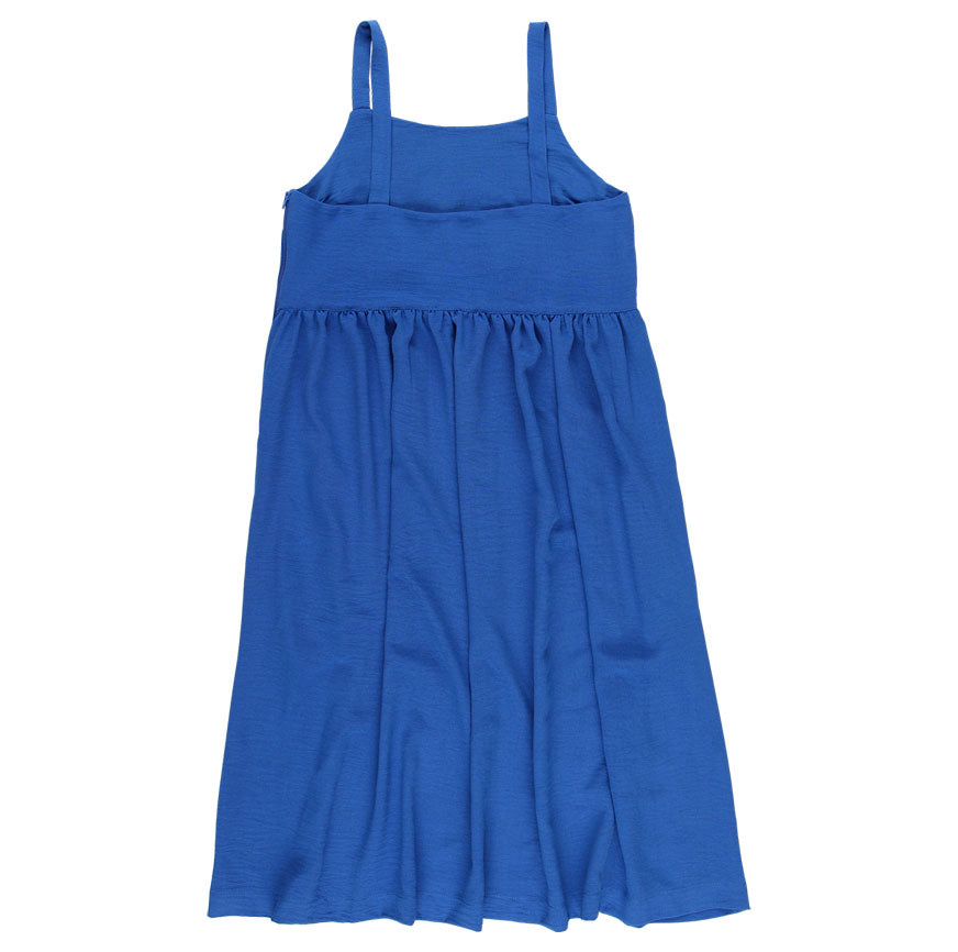 KIT COSTURA VESTIDO TIRANTES MIDI ELSA AZUL KLEIN