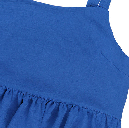 KIT COSTURA VESTIDO TIRANTES MIDI ELSA AZUL KLEIN