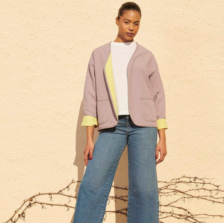 KIT DE COUTURE VESTE COURTE EMILY MALVA