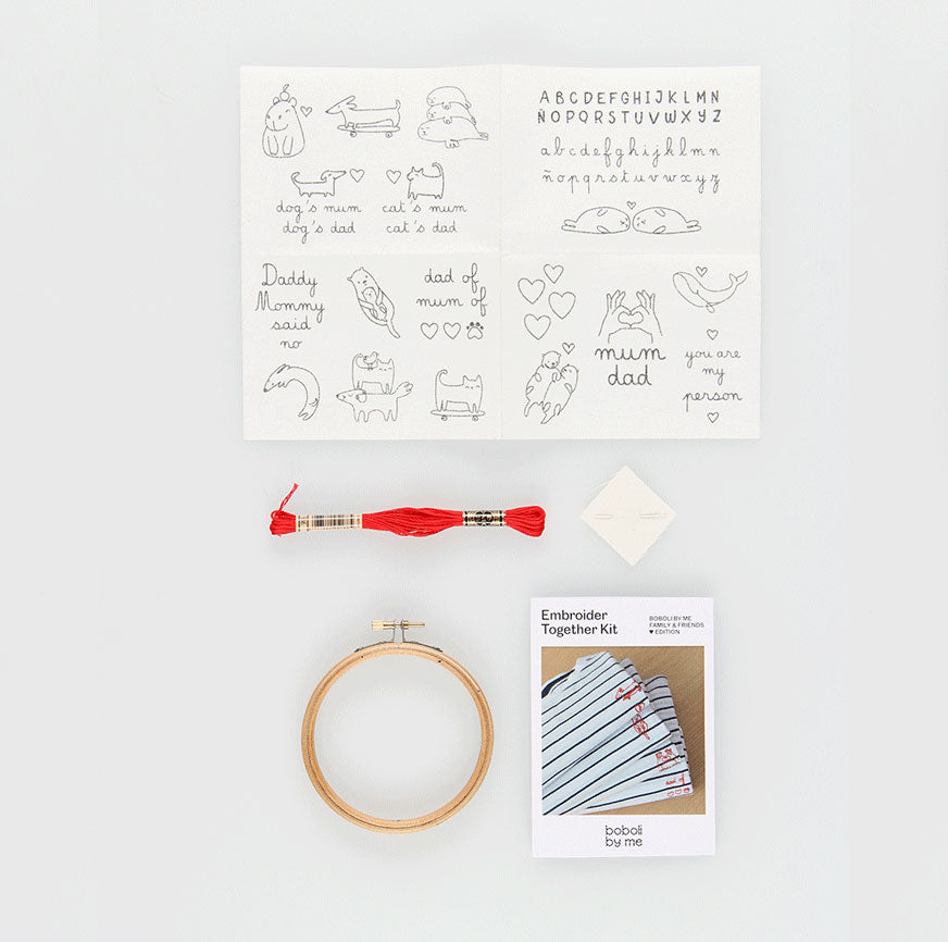 kit de broderie family & friends edition