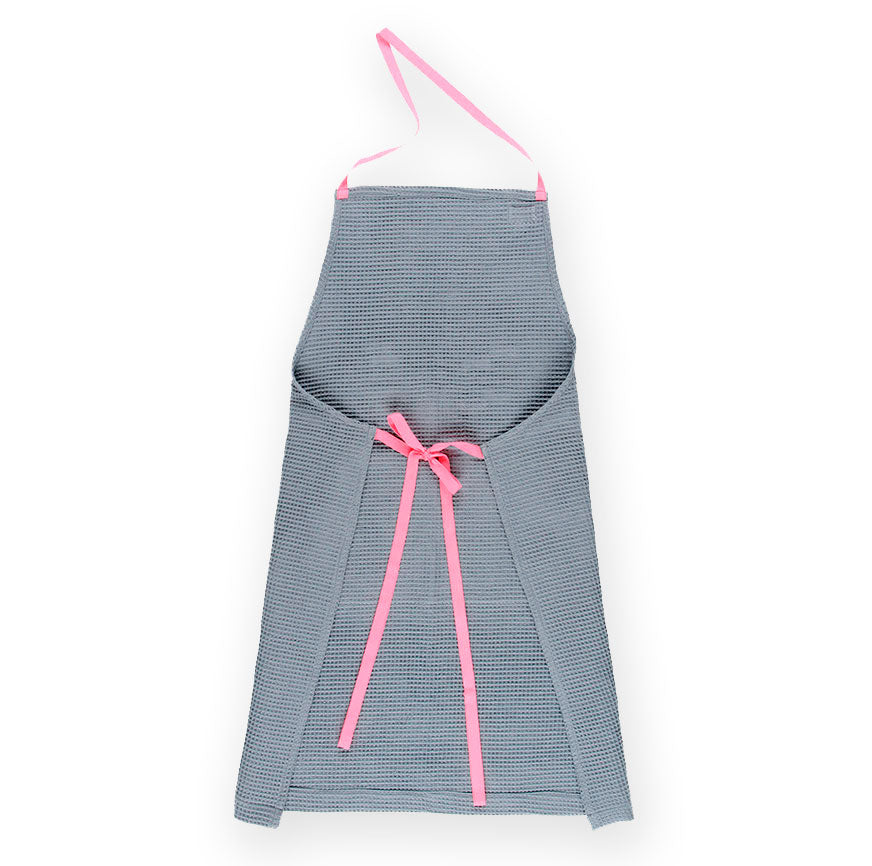 KIT DE COUTURE TABLIER FERRAN BLEU GRIS