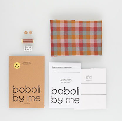 KIT DE COUTURE BLOUSE GALA BLOUSE À CARREAUX MULTICOLORES