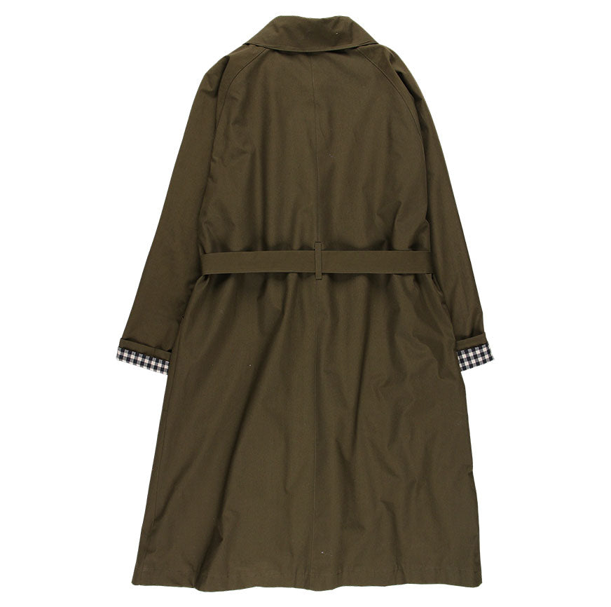 KIT DA CUCITO TRENCH JACKIE VERDE QUADRI VICHY