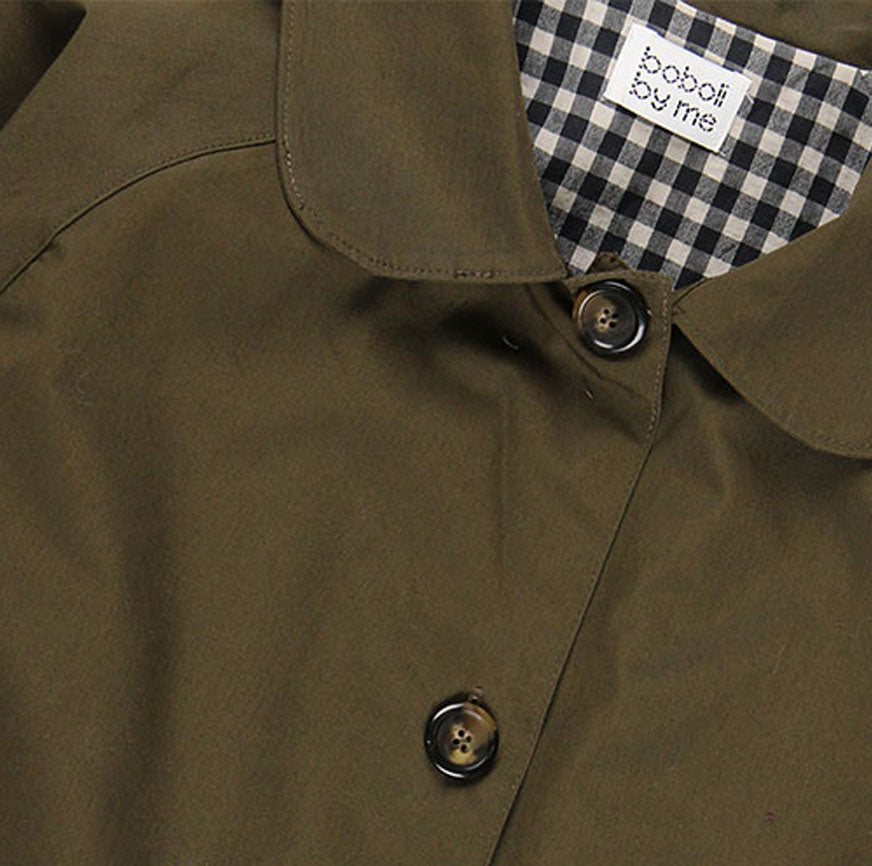 KIT COSTURA TRENCH JACKIE VERDE CUADROS VICHY