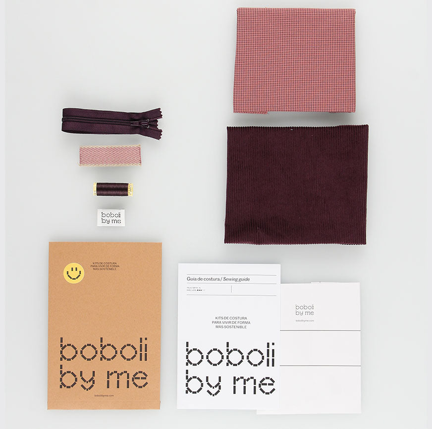 KIT DE COUTURE SAC DE VOYAGE JONES AUBERGINE