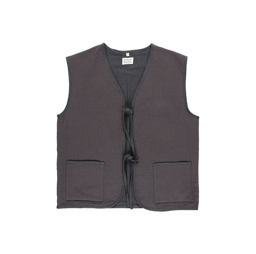 KIT DE COUTURE GILET JUNKO GRIS ARDOISE