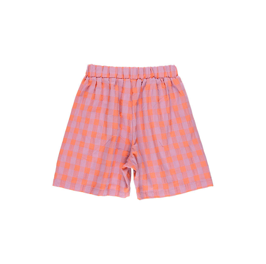 KIT DA CUCITO BERMUDA KAHLO A QUADRI ROSA E MALVA