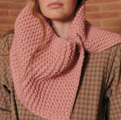 KIT POUR TRICOTER UN COL AVEC BOUTONS SORA ROSE