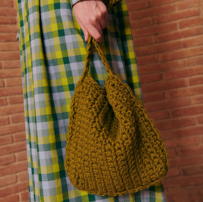 KIT DE CROCHET SAC SELMA VERT OLIVE